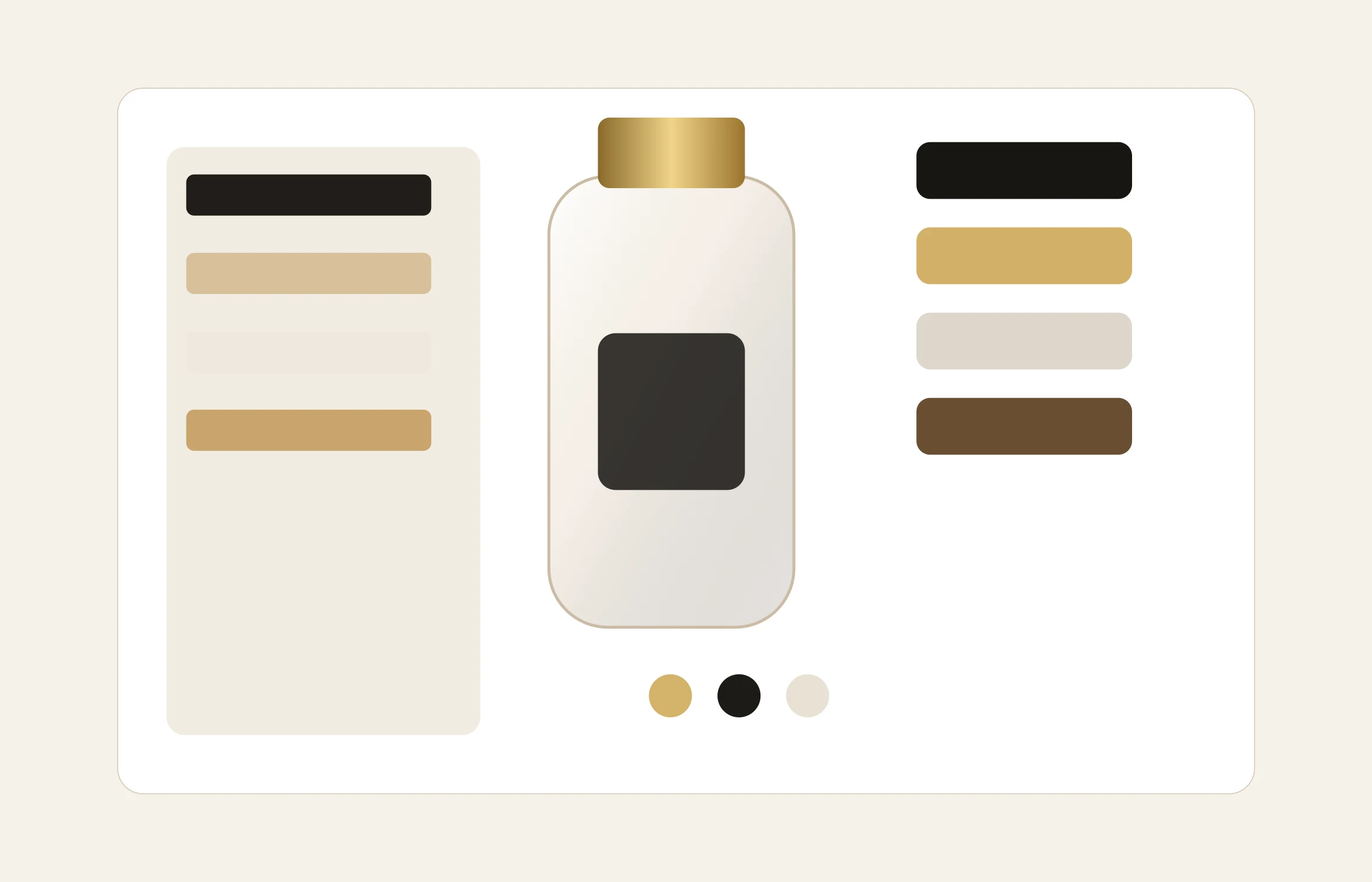 Perfume bottle customization interface preview